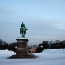View of Karl Johan street from the statue of King Carl Johan in the Palace Square. Photo: Liv Osmundsen, The Royal Court.